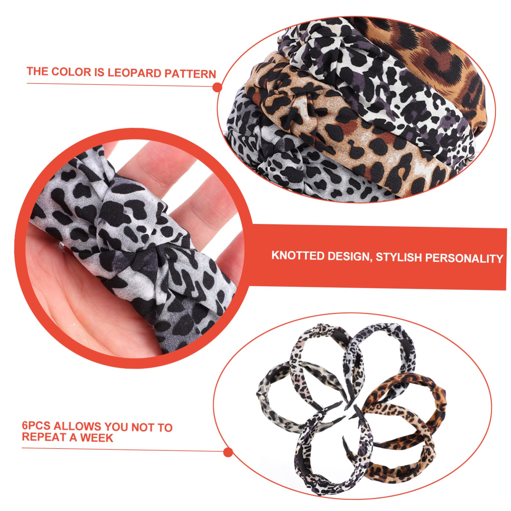 12pezzi Fasce Per Leopardate Da Ampie e Comode Per Donne e Ragazze Accessori Eleganti Per Acconciature Quotidiane e Occasioni Speciali