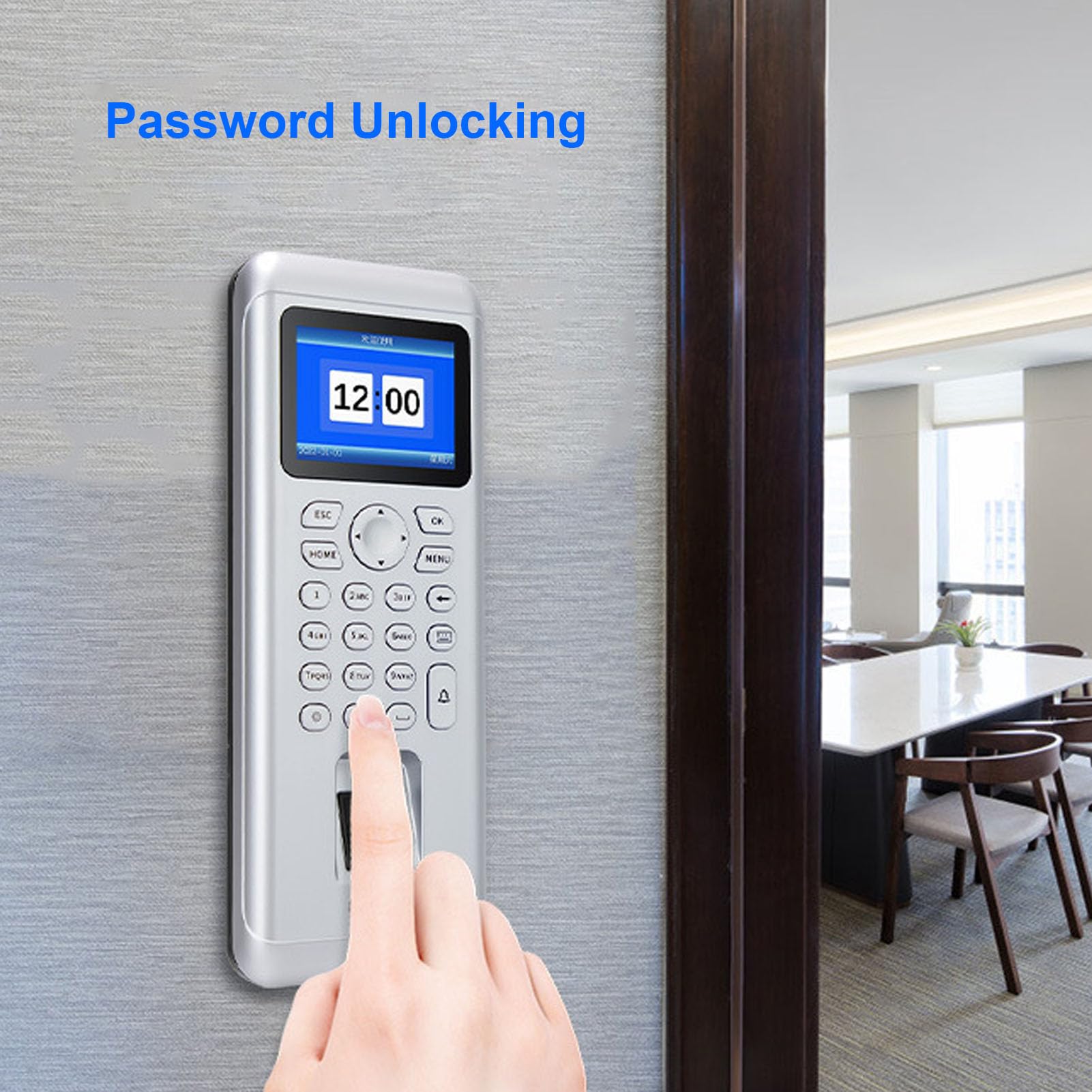 Topiky Macchina per il Controllo degli Accessi, Design Avanzato, Download di Report Ad Alta velocità per Uffici, Scuole, 200x76,1x28,3 Mm