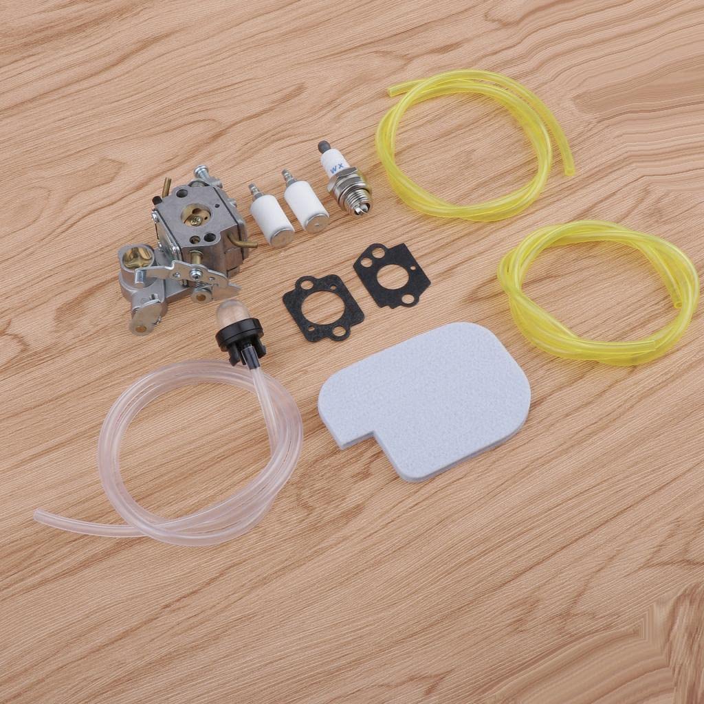 Carburador 1s Y Accesorios Filtro de Aire Bujía Junta de Combustible Material Metálico Y Plástico Adecuado para Jardinería Taller de Bricolaj