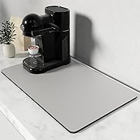 Vista 16 de Rnivvi Tapete de café, de 16 x 24 pulgadas, tapetes para barra de café para accesorios y organizador de estación de máquina de espresso, almohadilla