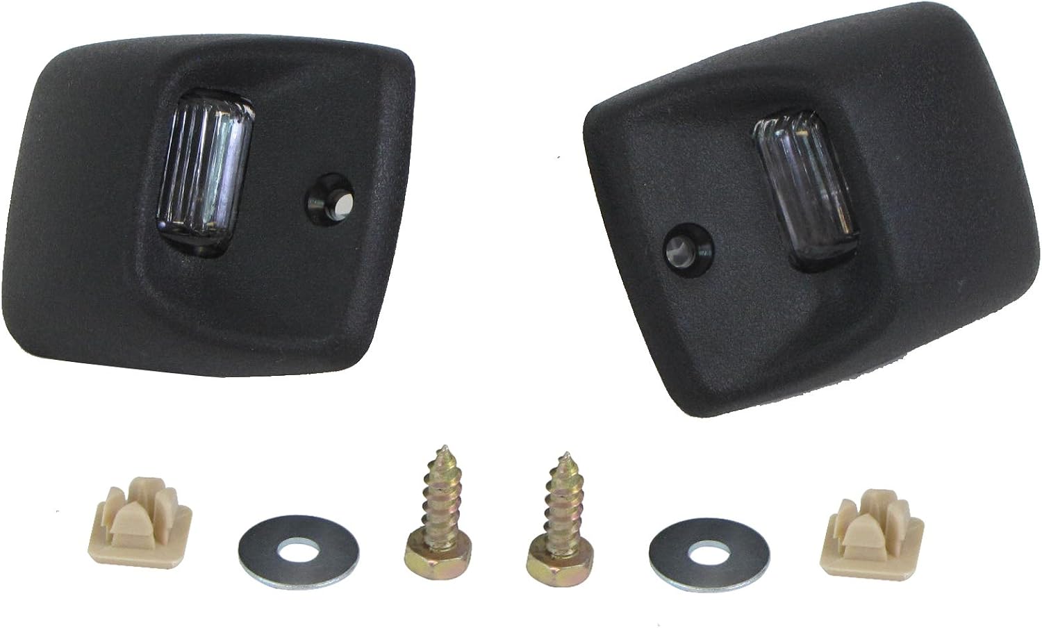 For 2000-2013 Toyota Tundra / 2005-2015 Tacoma Rear Step Bumper License Lamp Assy(with Lens, Bulbs, Sockets, and License Lamp Screws)