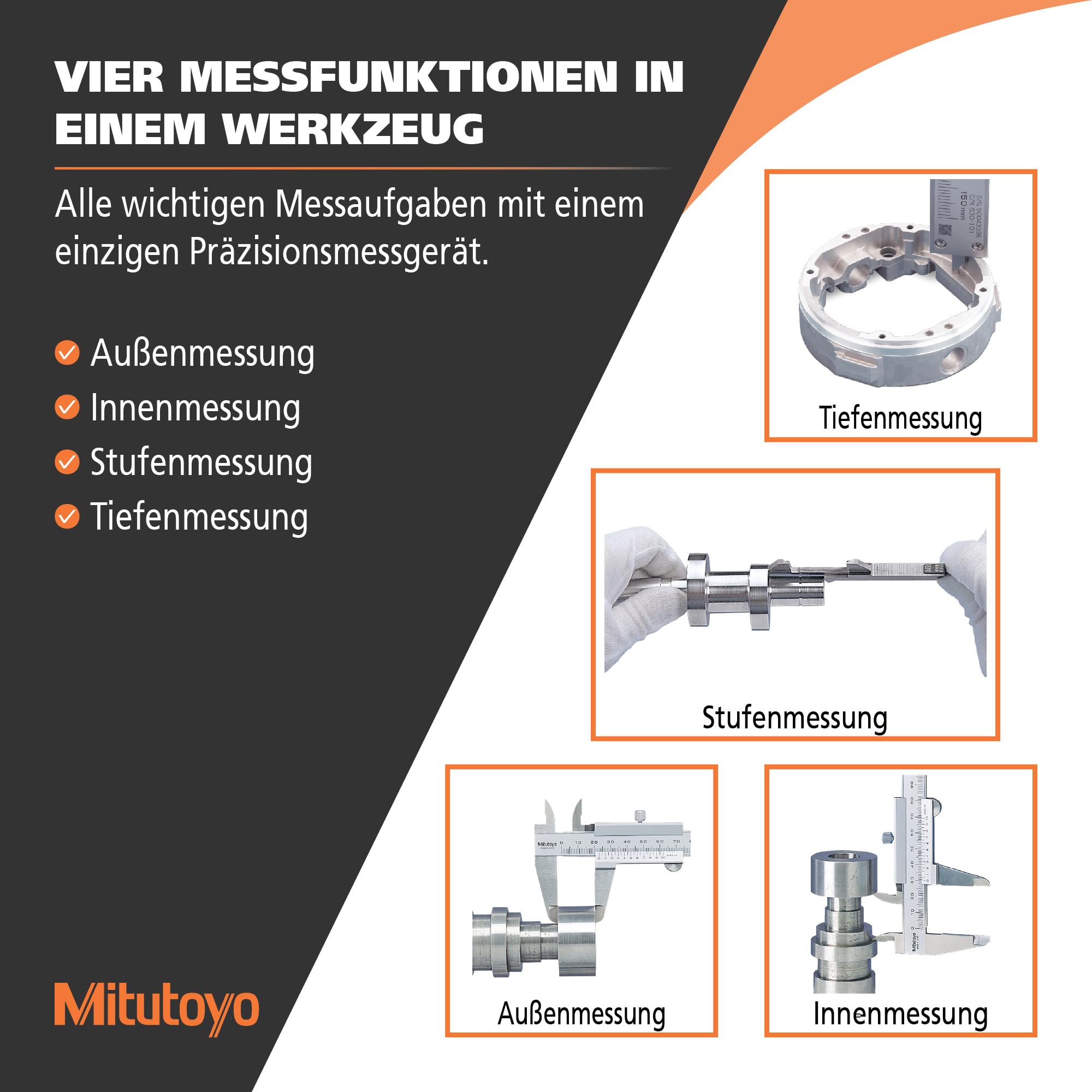 Mitutoyo 500-172-30 Digimatic ABS AOS Messschieber