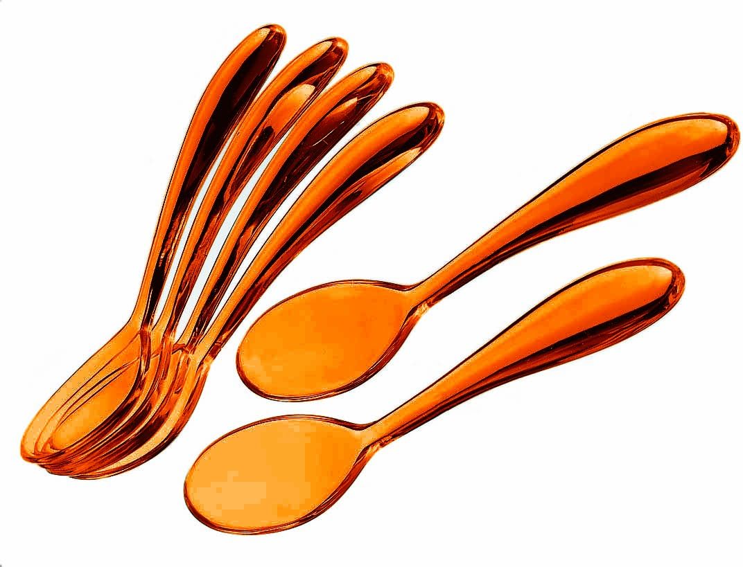 guzzini アート&カフェ ティースプーン14.5cm6SET オレンジ 2173.14.45