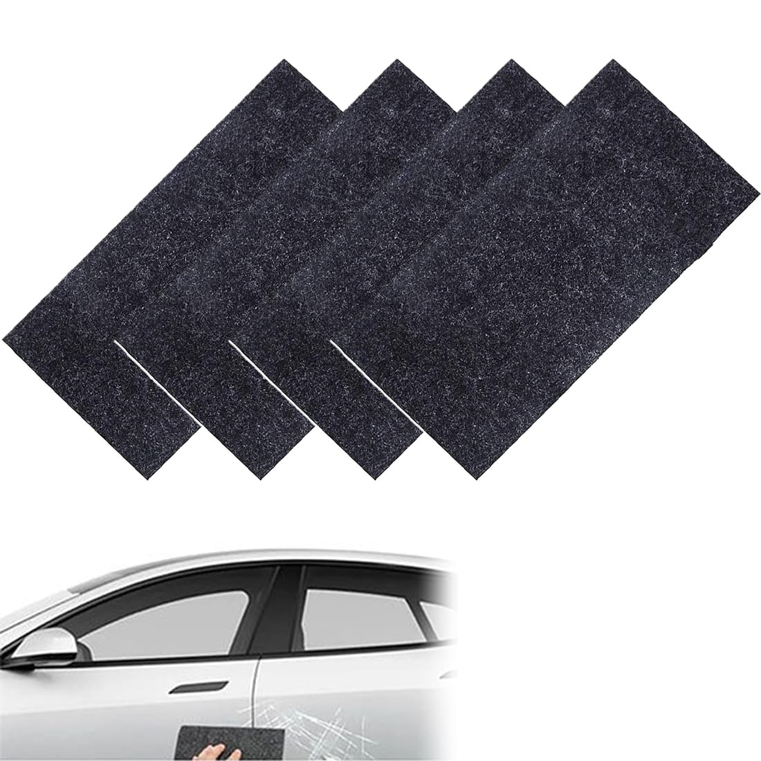 Kit De Réparation Rayures Voiture 2025 - 6 Lingettes Nano Sparkle + Pâte Polissage 120g - Pour Rayures Légères