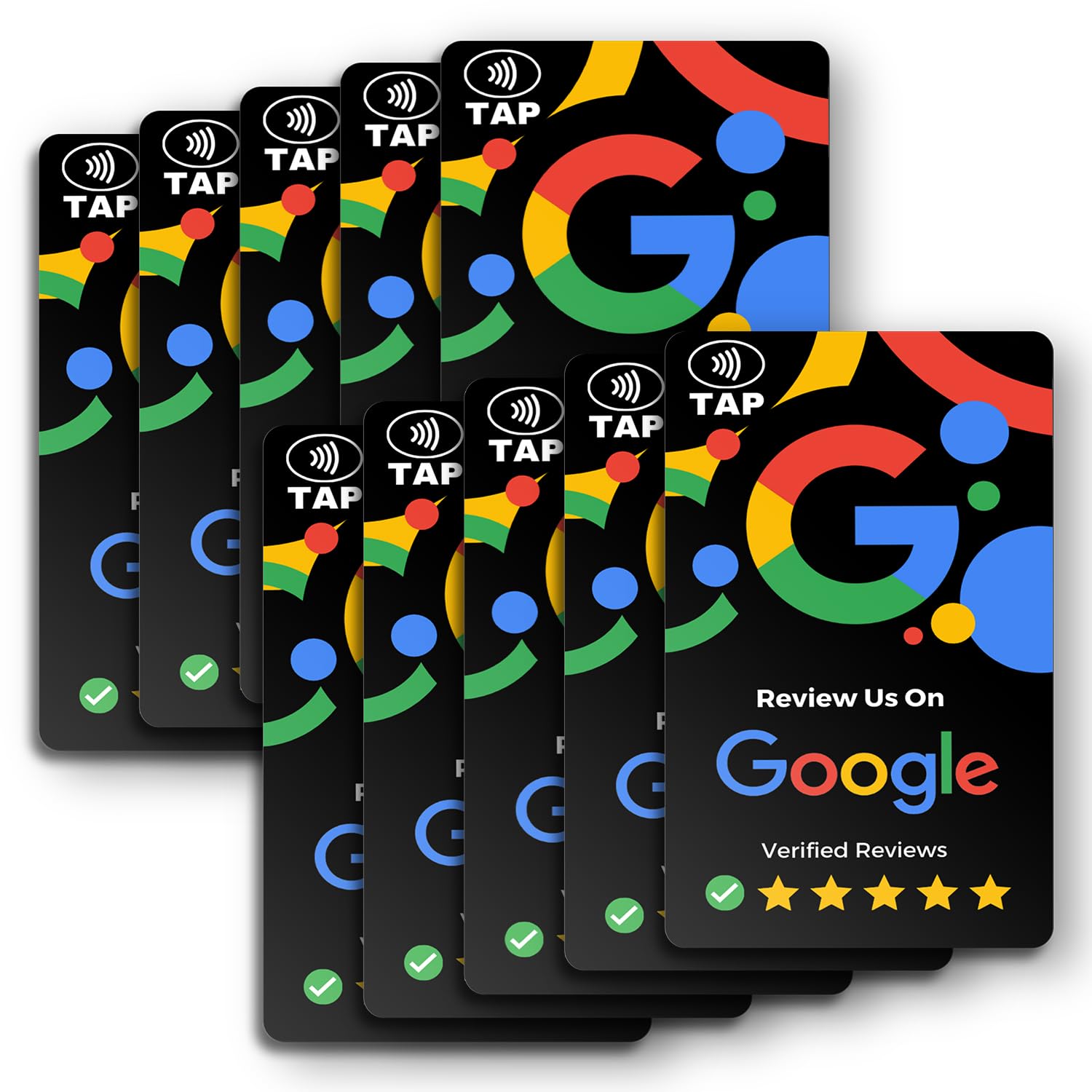 – Google Review Tap Card, NFC & QR Code Smart Card for Instant Customer Feedback | No Monthly Fees | Boost Business Reviews & SEO | Easy Tap & Scan Setup | All Phones Compatible (10)