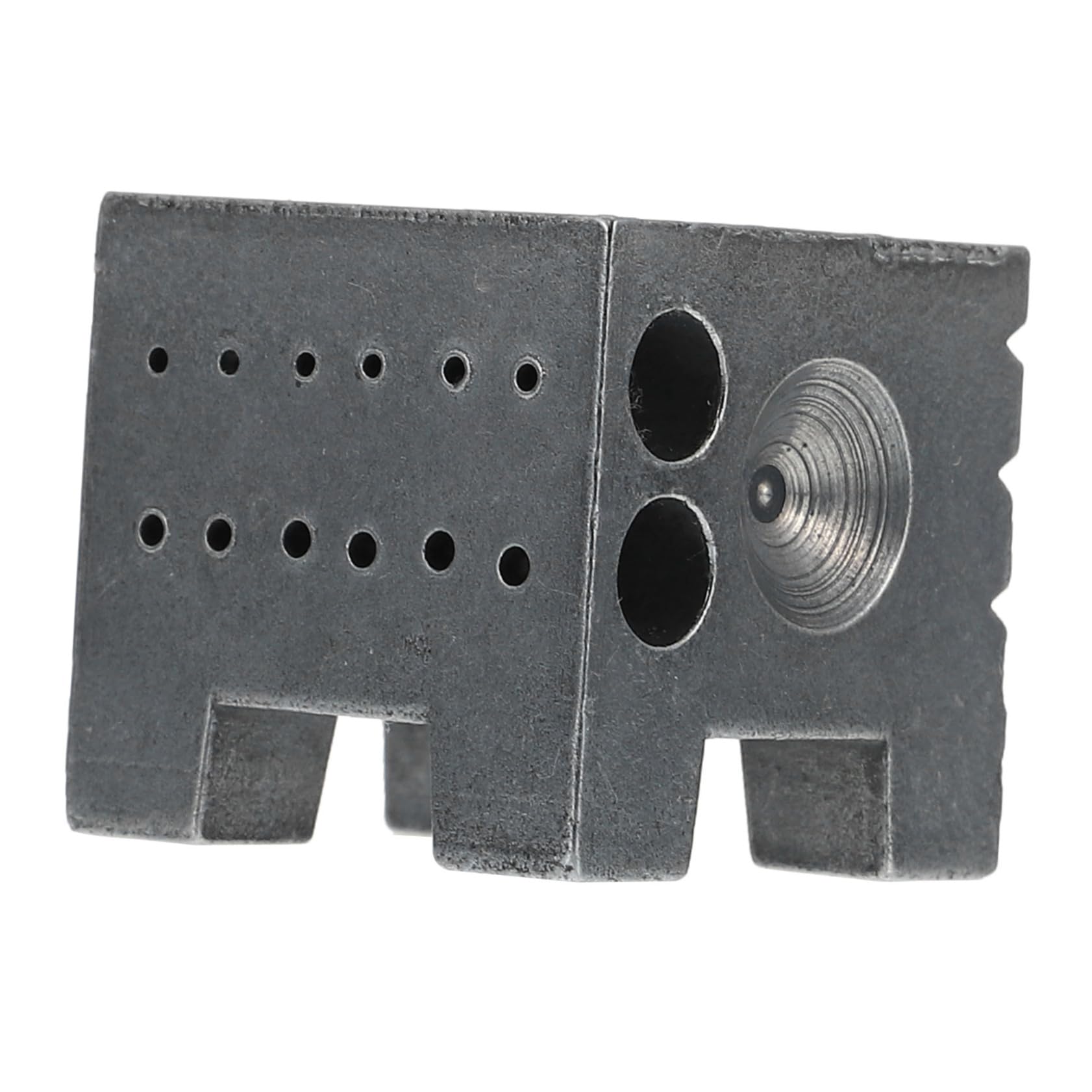 VILLCASE Iron Pier Iron Dapping Block Square Jewelry Holders Square Watch Jewelry Stand Dapping Doming Block Jewelry Tools Repair Holder Tools Jewelry Repair Block Holder Quartet Box