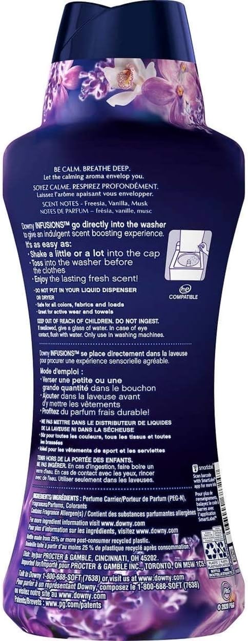 Downy Infusions In-Wash Scent Booster, Lavender and Vanilla Bean, 37.5 Ounce