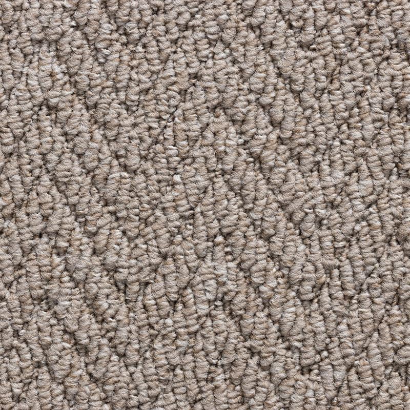 Tuda Carpets | Havana Herringbone 6mm Pile Budget Carpet with Felt Backing, 8.4mm Total Height | Taupe (5116) - 4m x 5.5m (13ft1" x 18ft)