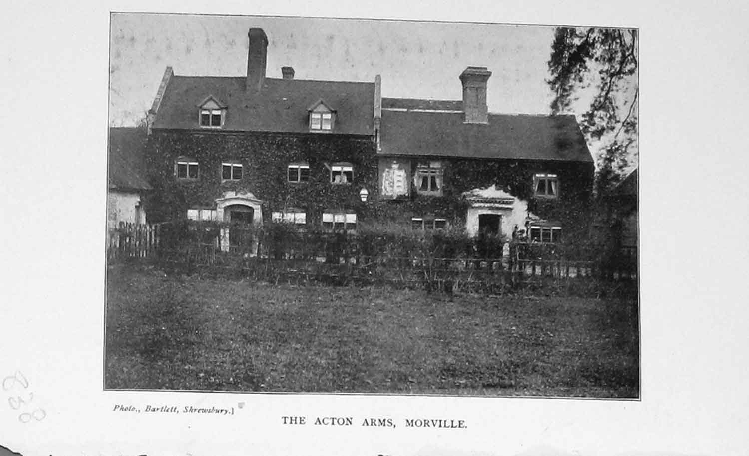 Antique Photograph Acton Arms Morville House 1898 Amazon.co.uk Home
