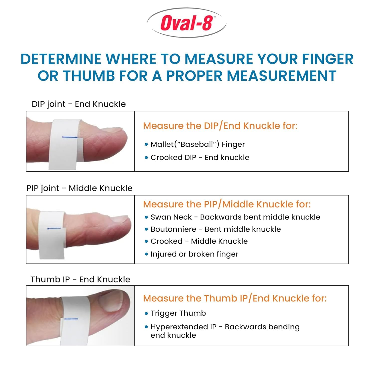 3-Point Products Oval-8 Finger Splints Sizes 8 9 10 Pack of 3 Beige | Support and Protection for Arthritis Trigger Finger or Thumb and Other Finger Conditions product thumbnail 5