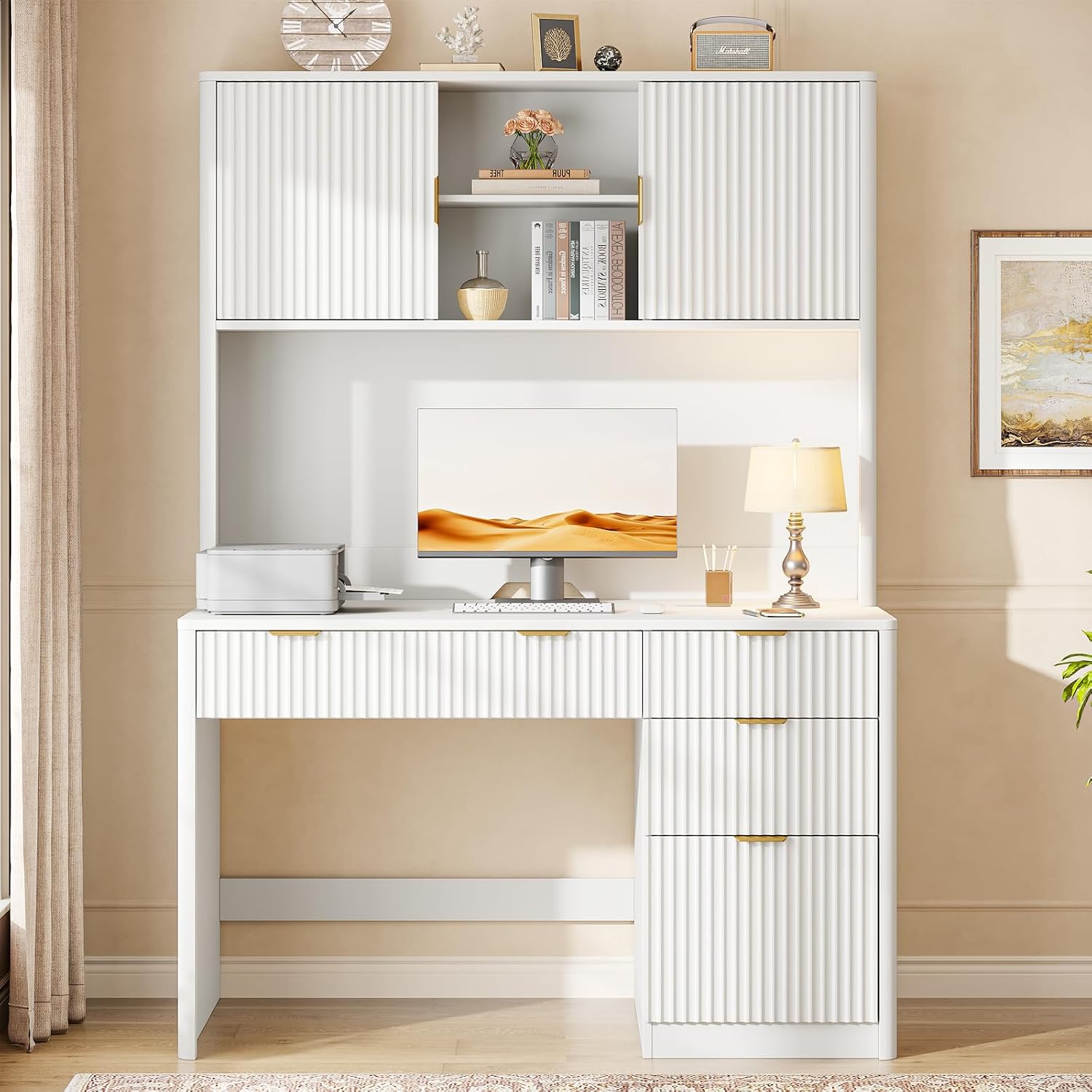 Detailed dimensions diagram of the Halitaa Executive Desk