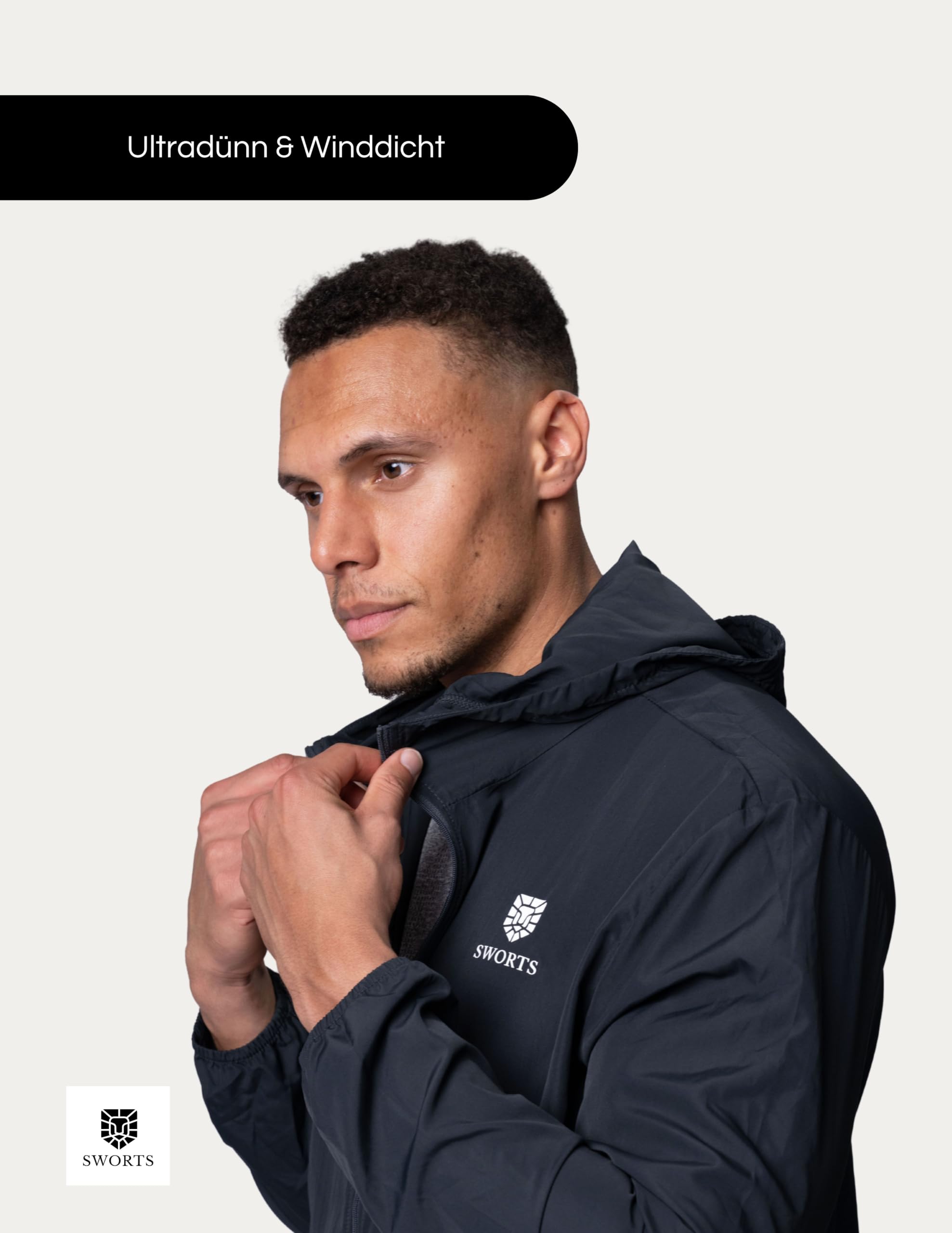 Fly męska kurtka do biegania (X-Light) Windbreaker kurtka sportowa na tempo (letnia kurtka do biegania)