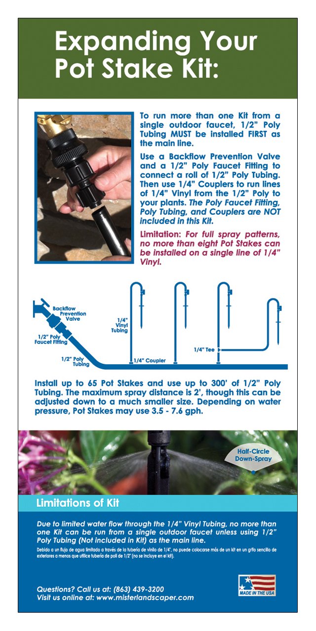 Mister Landscaper Micro Spray Pot Stake Kit