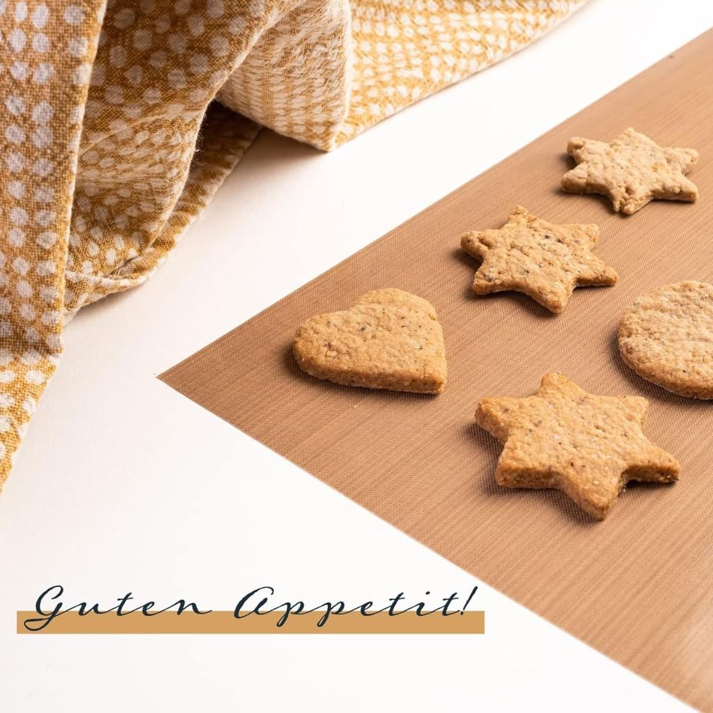 Paquete de 10 alfombrillas versátiles para hornear, resistentes a altas temperaturas, a prueba de aceite, revestimiento antiadherente, bandeja de papel para hornear para el hogar