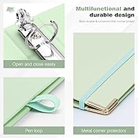 Vista 23 de Ospelelf Mini 3 Ring Binder, 2 Inch, Cute Pink Marble Binder for 5.5" x 8.5" with 5 Tab Dividers, File Folder Labels and Low Profile Clipboards