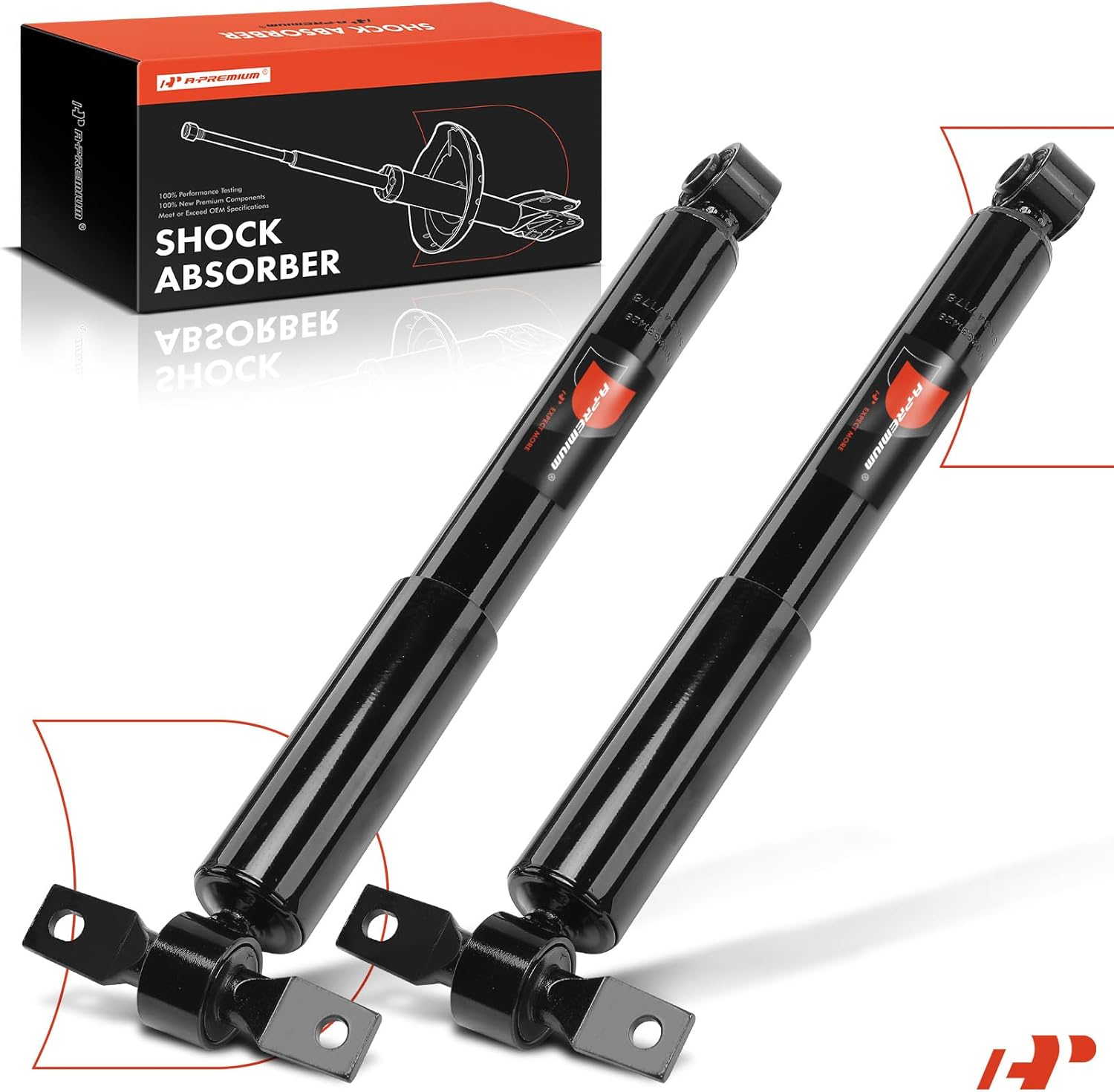 A-Premium Rear Pair (2) Shock Absorber Compatible with Kia Sedona 2015 2016 2017 2018, Driver and Passenger Side