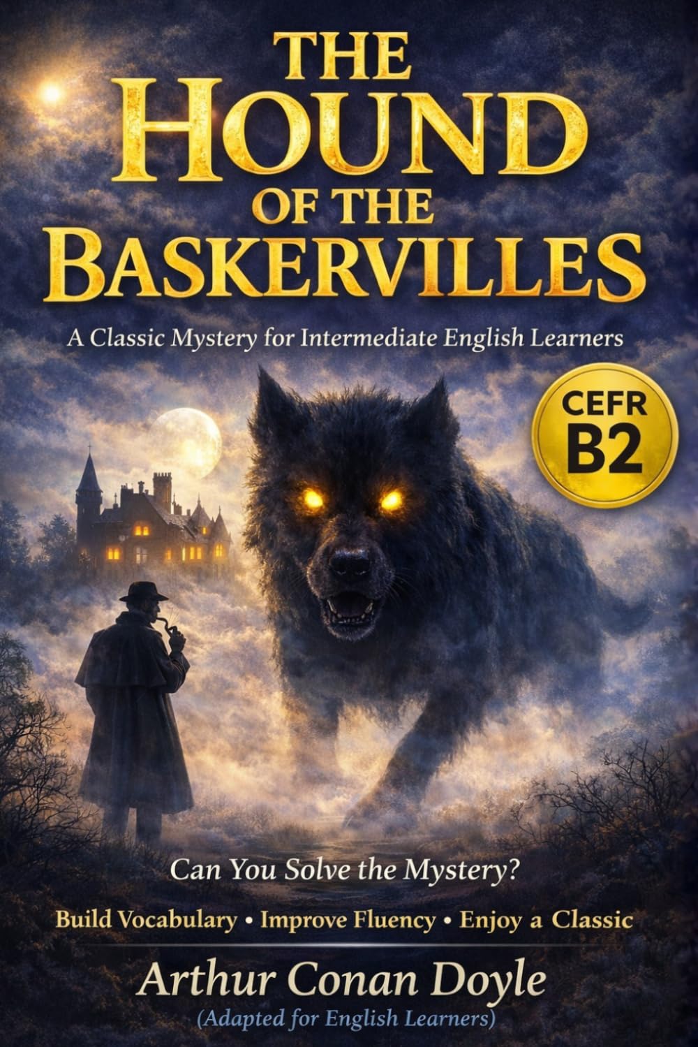 The Hound of the Baskervilles (CEFR B2): A Sherlock Holmes Mystery for English Learners