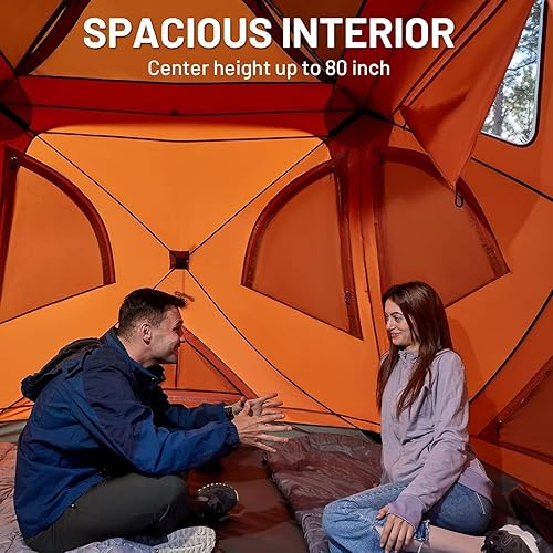 Miniatura 5 de TIMBER RIDGE Tienda de campaña desplegable instantánea, resistente a la intemperie, fácil de instalar en 60 segundos, tienda de campaña portátil