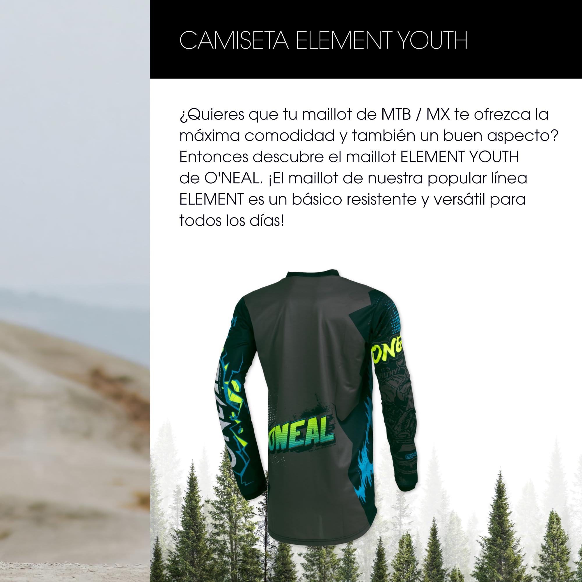 O'Neal Element Jersey Equipacion para Montar en Bicicleta y Motocross Unisex (Pack de 1)