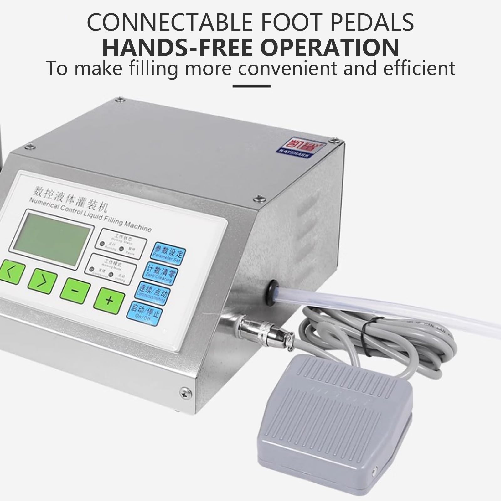 Llenadora de Acero Inoxidable, llenadora automática de líquidos, Boquilla única G11A, Panel de Control Digital, 3,2 l/min, para líquidos Muy diluidos.