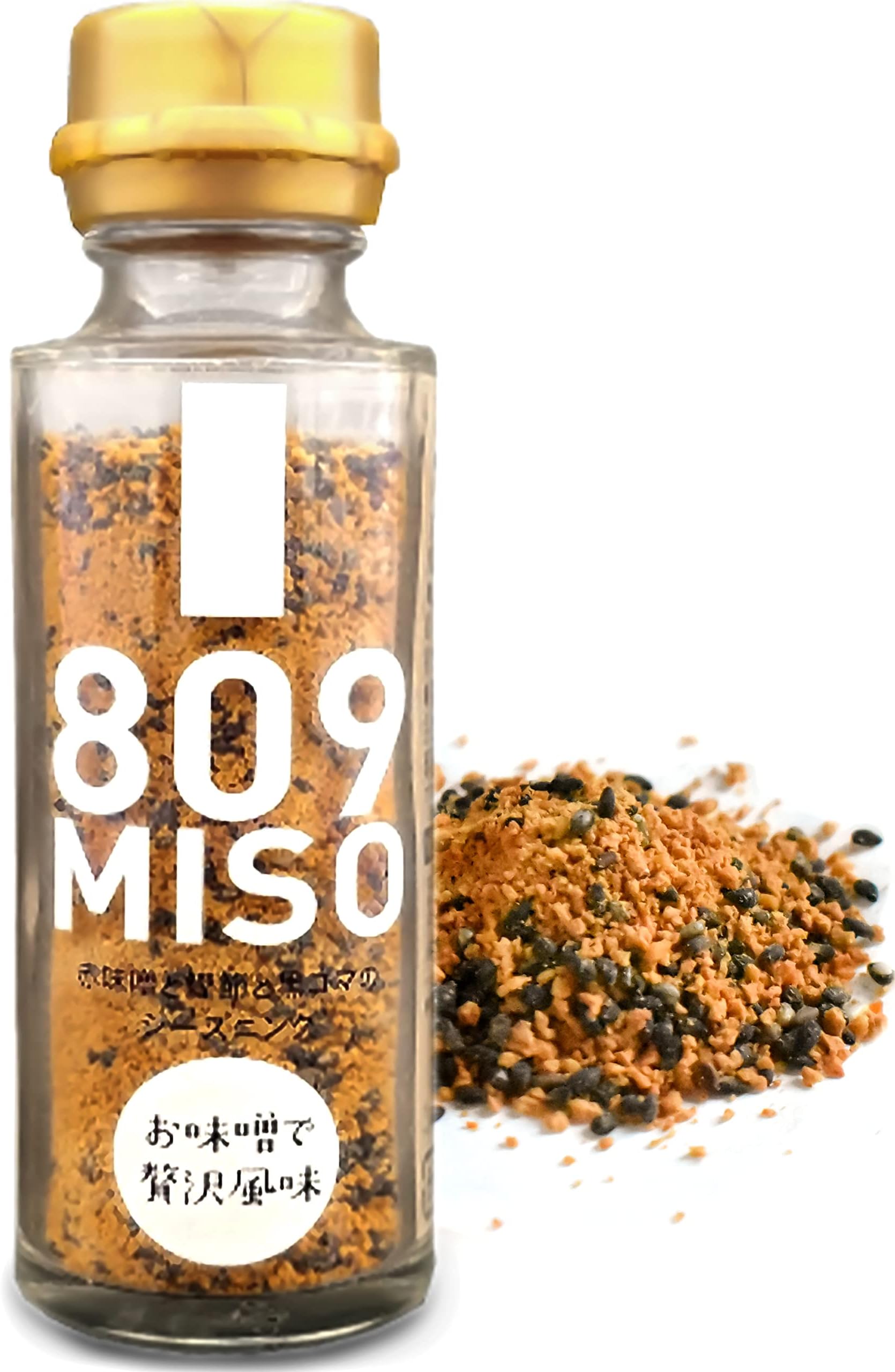 YAMASAN KYOTO UJI Japanese Furikake Seasoning, Rich Red Miso with Dried Bonito Flakes and Black Sesame (45g), Made in Japan,Sold by Japanese company