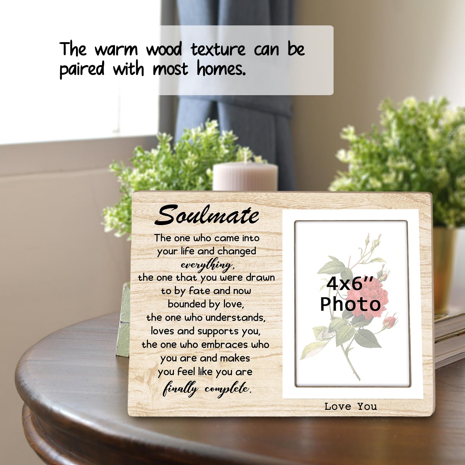 Amazon.com - Soul Mates Couples Picture Frame, His and Hers Wooden