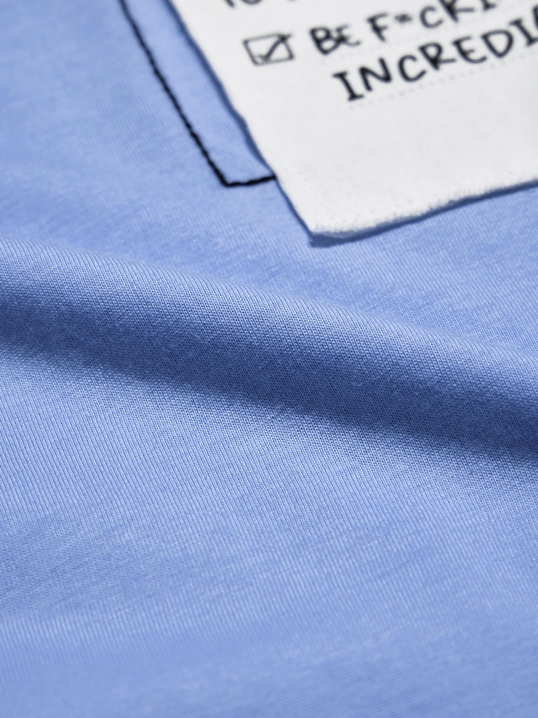 The Souled Store To Do List - Camiseta de manga corta para mujer y niña, cuello redondo, de algodón, con estampado gráfico azul, ajuste relajado