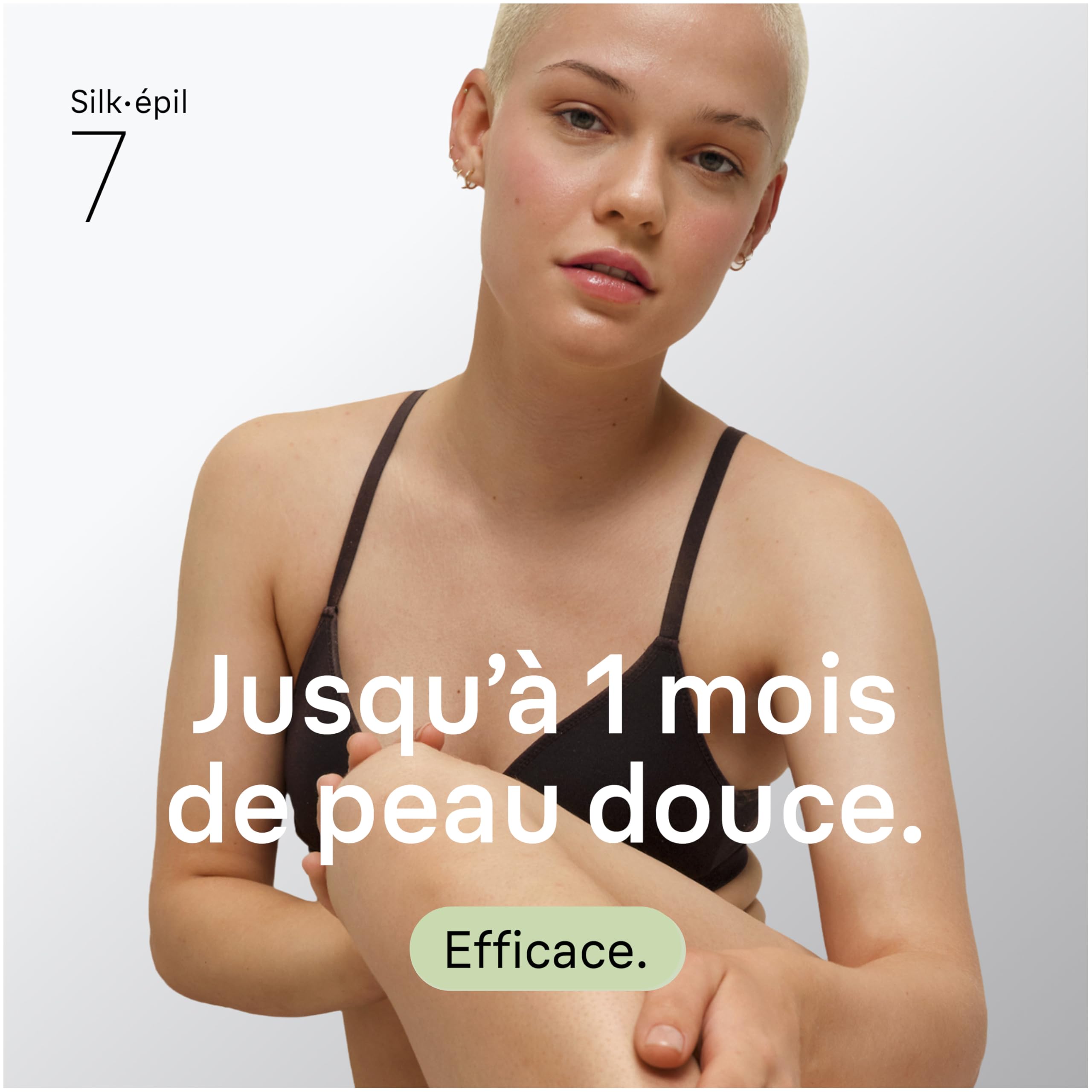 Braun Epilateur Electrique Femme Silk Epil 7 7-011, Argent – Etanche, sans Fil, Embout Rouleau de Massage, Coffret Epilation avec Accessoire de Précision - 2