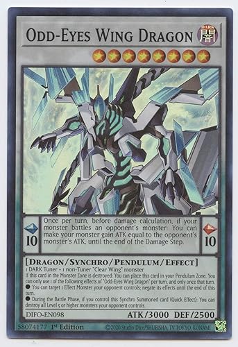Dragón ala de ojos extraños - DIFO-EN098 - Super Rare - 1 edición