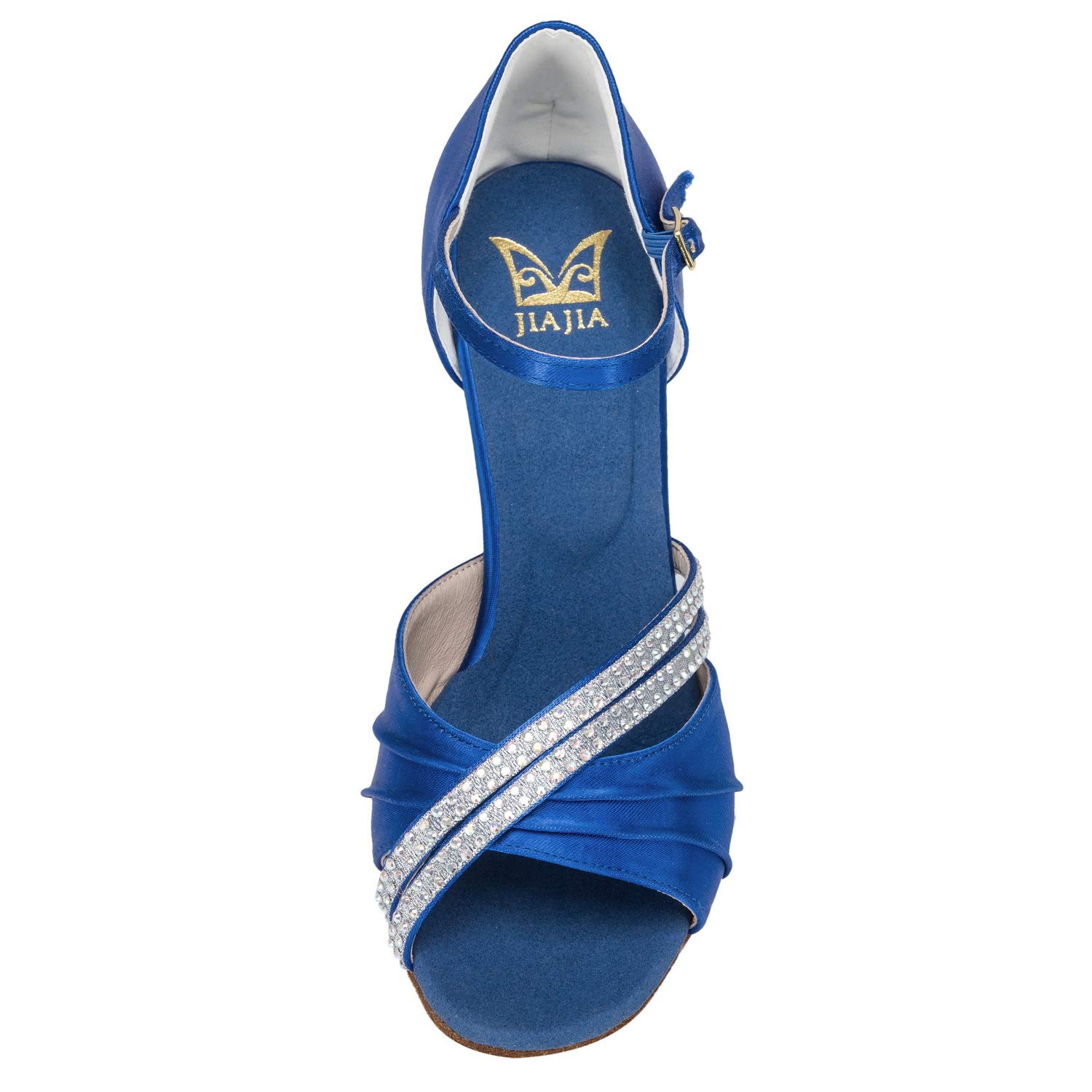 JIAJIA 20524 Sandali da donna Tacco svasato Super raso latino strass scarpe da ballo