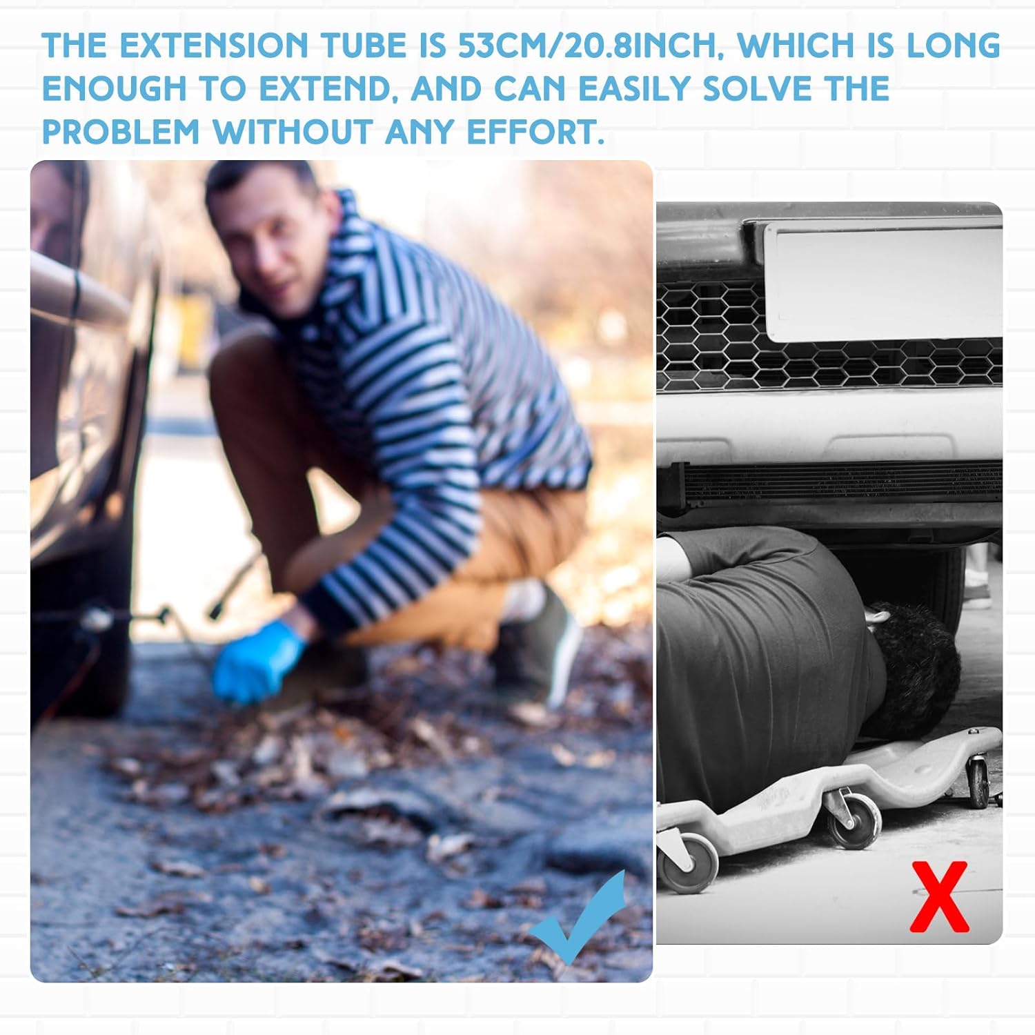 4 Pcs 20.87'' Spray Can Nozzle Extension Hose 8 mm Undercoating Spray Gun Flexible PVC Hose for Vehicles Cars Trucks