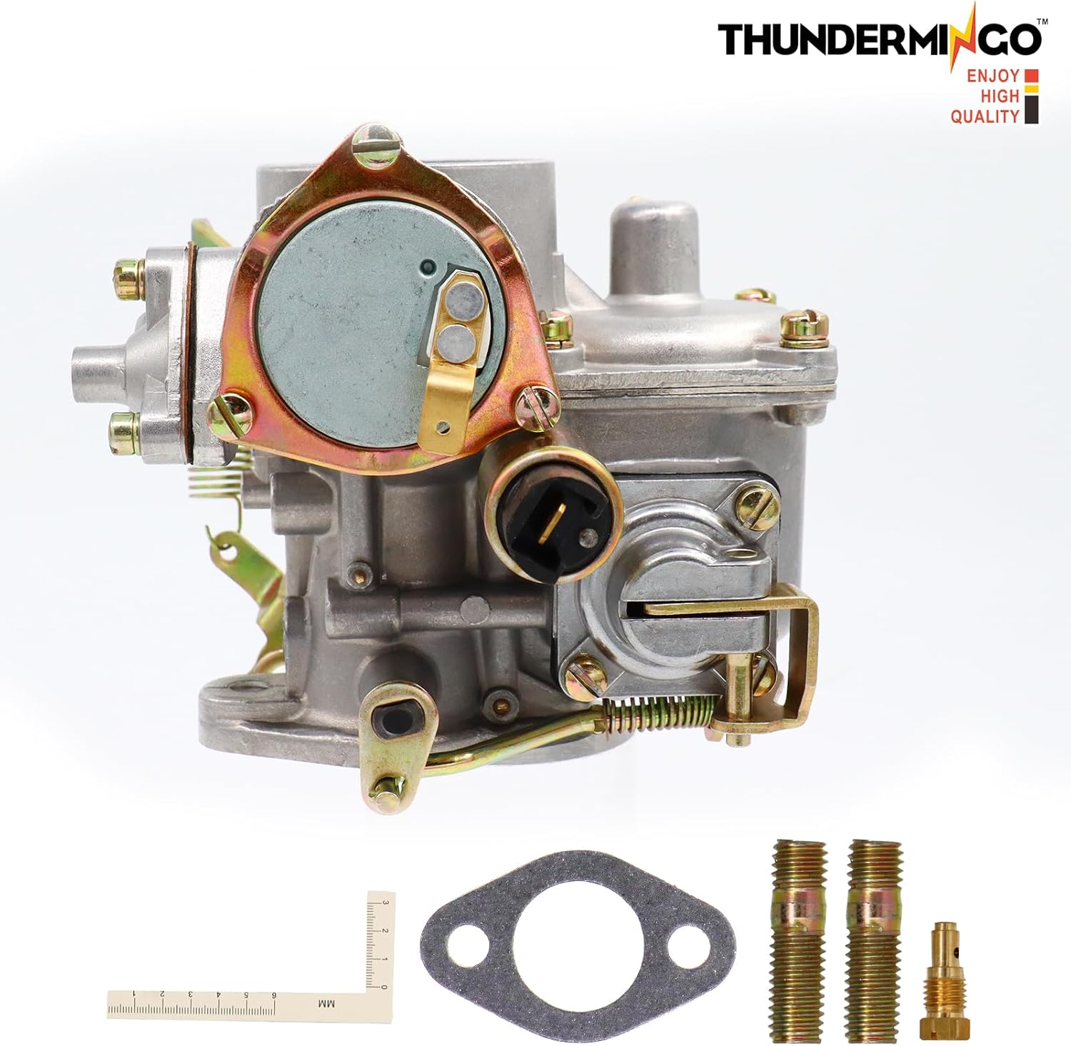 New 30 PICT-1 Carburetor Fits for VW Beetles Super Beetles Bug Bus Air Cooled Type 1949-1966 Volkswagen Transporter Bug Bus Thing Karmann Ghia 1500CC Electric Choke 113129027H 113129027F