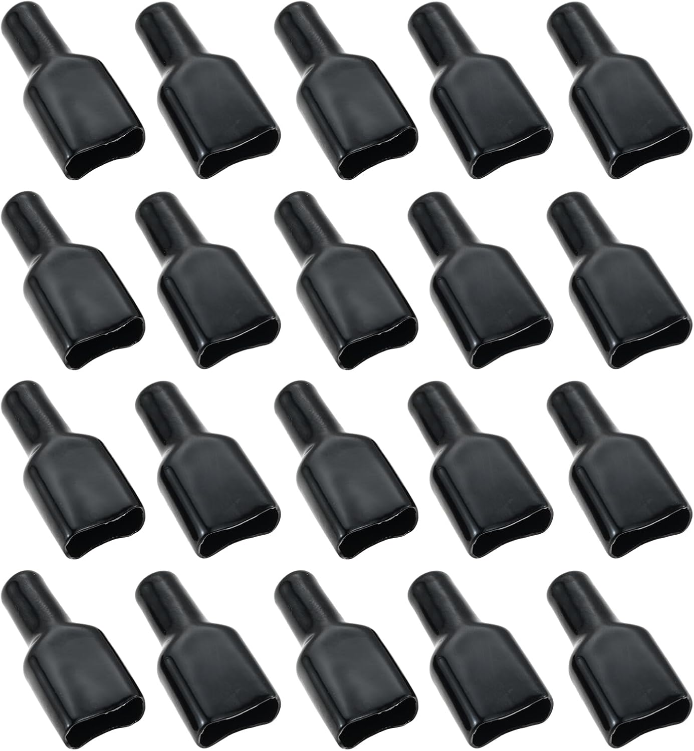 20Pcs Flame Retardant Cover Rubber Sleeve, 2-Position Power Connector Rubber Sleeves, PVC Cover Flame Retardant Sleeve Compatible with Anderson Powerpole Connector Housing
