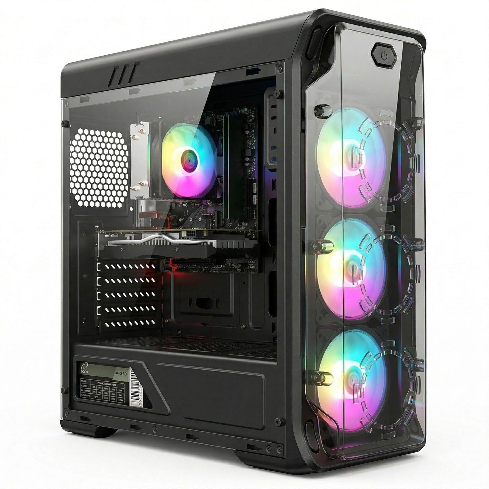 STGsivir PC Gamer Fixe, Ryzen 5 5500, RTX 2060 Super 8G,32G DDR4,1T SSD