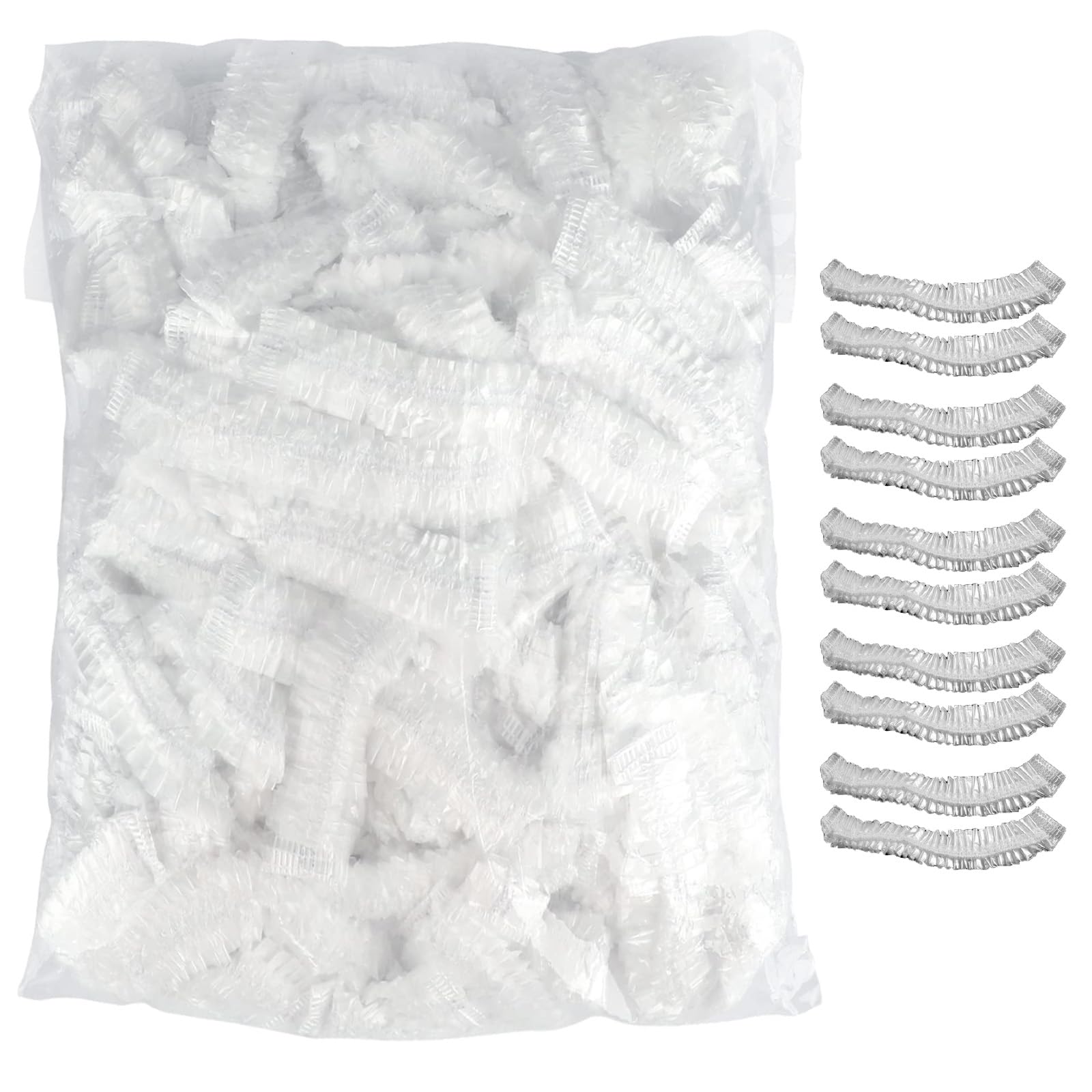 JOOTUEPO 100 Pcs Shower Caps Disposable, Waterproof Thick Shower Hat