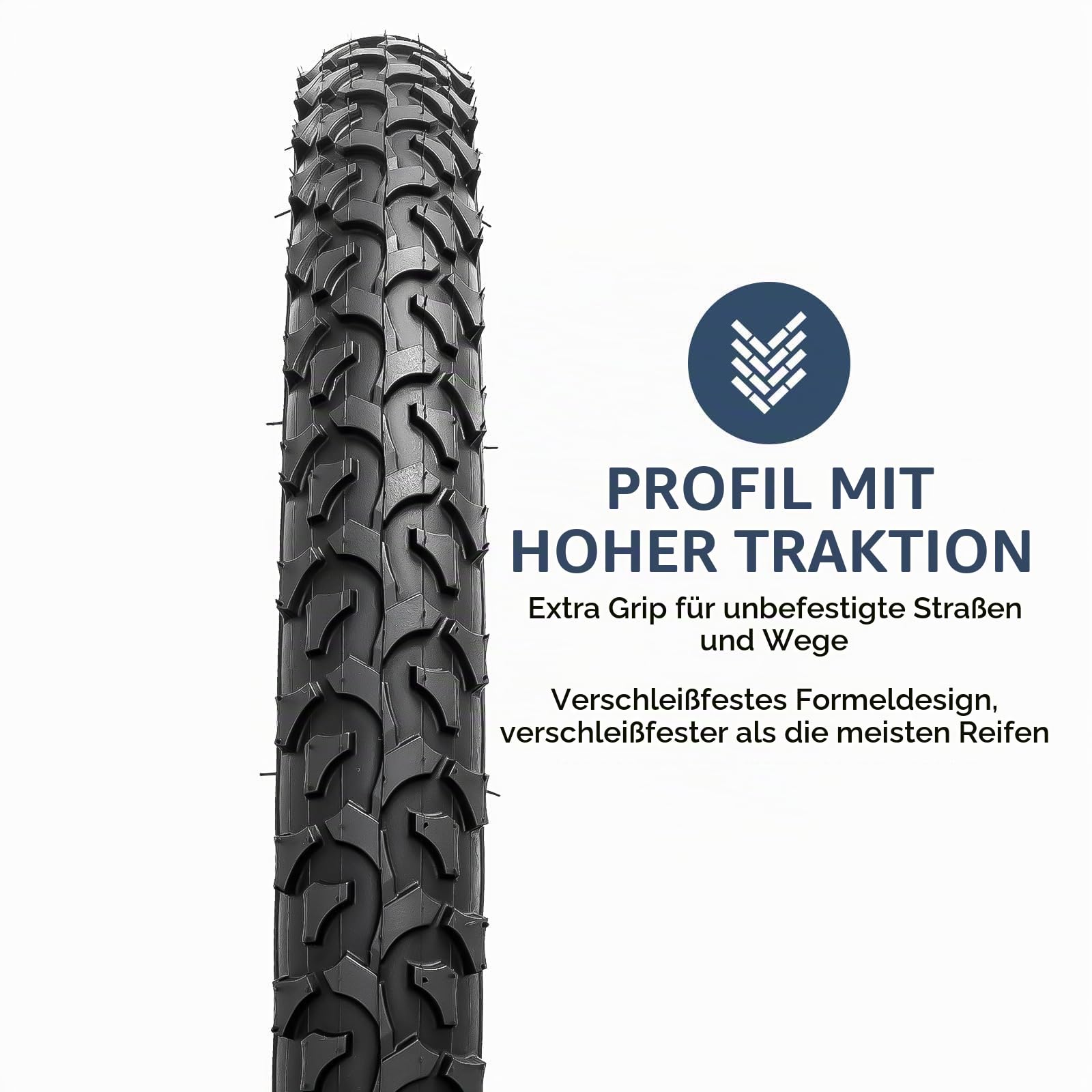 YunSCM 2Pcs Faltbare 20 Zoll Fahrradreifen 20X2.125 Mantel 57-406 kompatibel 20X2.125 Stadt/Straße/Mountainbike Reifen