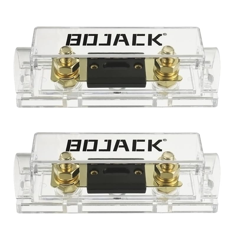 Suporte de fusível ANL BOJACK 100 A com fusíveis para sistemas de áudio e vídeo – 2 conjuntos