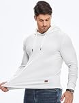 JMIERR Men's Long Sleeve Hoodies Shirt Casual Longline Pullovers T-Shirts | Drawstring Hoodie, Athletic Sweatshirt, Hoody, Fall, Winter, Stretch, Muscle Shirt, Regular Fit, Golf, Solid Color