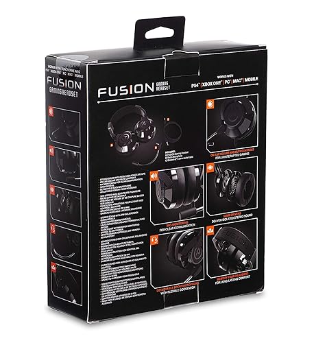 Miniatura 10 de PowerA Fusion Wired Stereo Gaming Headset with MIc for PlayStation 4, Xbox One, Xbox One X, Xbox One S, Xbox 360, Nintendo Switch, PC, Mac, VR,