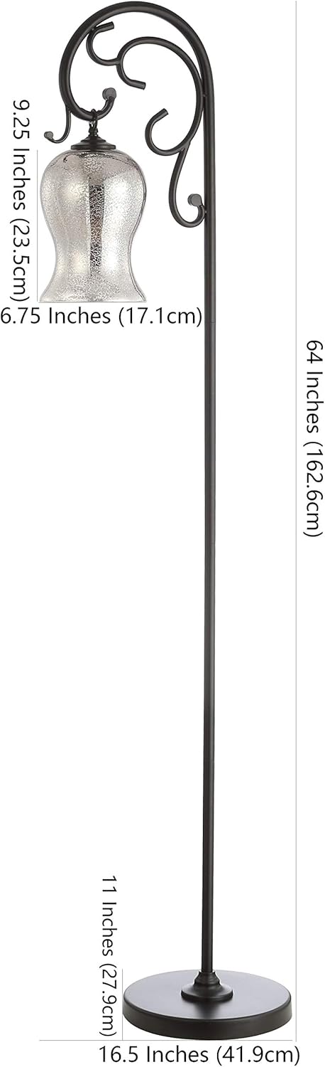 Safavieh Lighting Meridia Black 64-inch Floor Lamp (LED Bulb Included)
