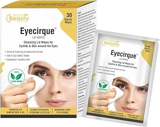 Eyecirque Lid Wipes for Gentle Eye Cleansing | 30 Individually Packed Pre-Moistened Wipes | Removes Makeup, Dirt & Oil | W... Price In India