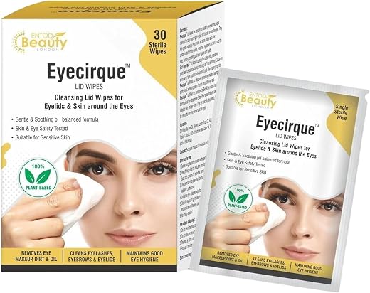 Eyecirque Lid Wipes for Gentle Eye Cleansing | 30 Individually Packed Pre-Moistened Wipes | Removes Makeup, Dirt &amp; Oil | W...