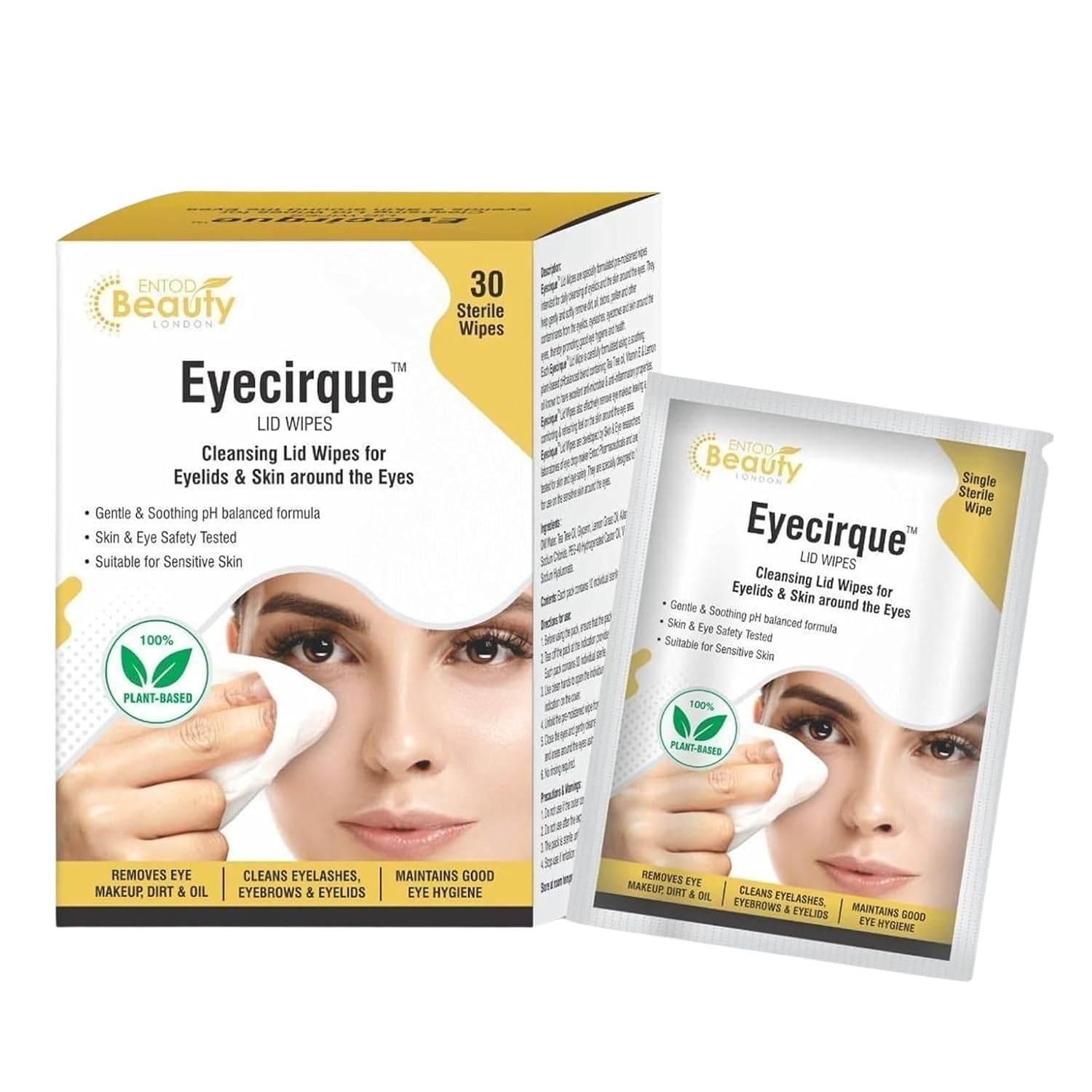 Eyecirque Lid Wipes for Gentle Eye Cleansing | 30 Individually Packed Pre-Moistened Wipes | Removes Makeup, Dirt & Oil | W... - Review, Price and Buying Guide