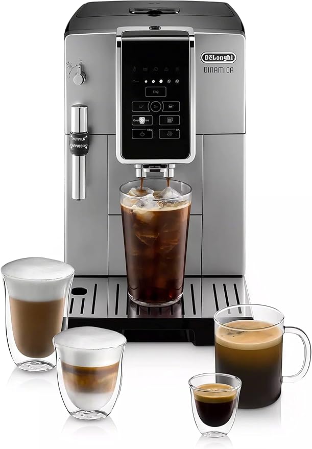 De’Longhi Dinamica Fully Automatic Coffee & Espresso Machine, Iced