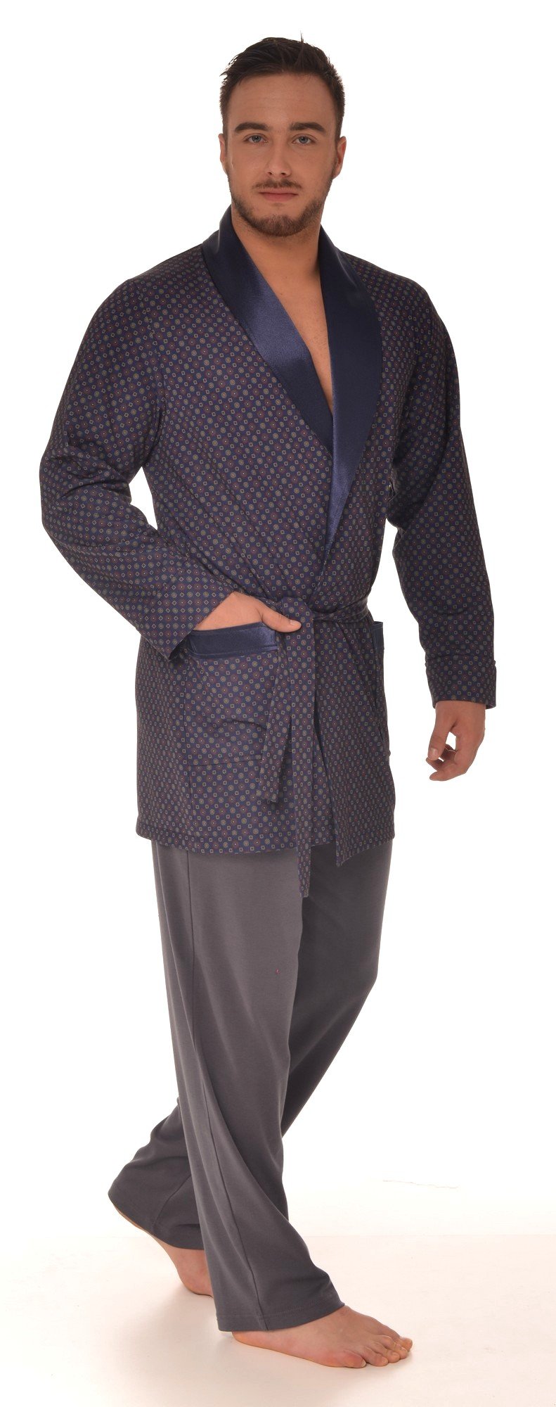 Revise RE-503 Robe de chambre courte pour hommes - Léger et confortable