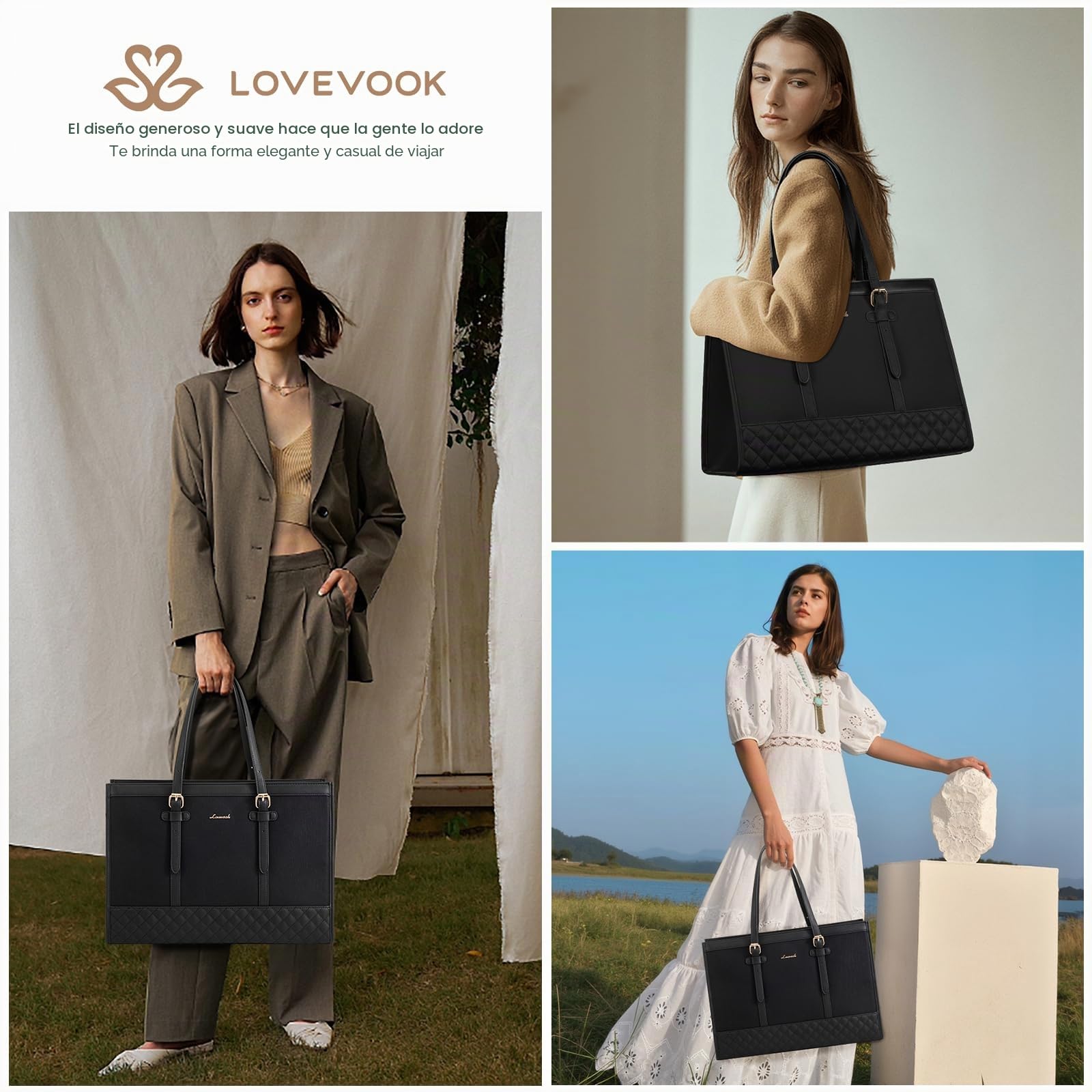 LOVEVOOK Bolsa para laptop para mujer