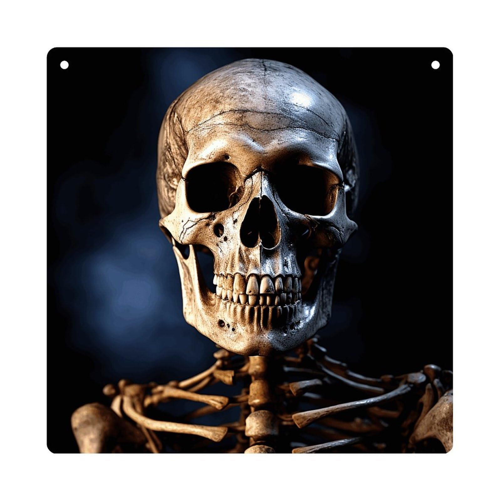 Adfgyerh Style Skeleton Hanging Ornaments Window Hanging Modern Acrylic Decor For Living Room Bedroom Dining Room Hallway Office Wall Decor, 8X8 In