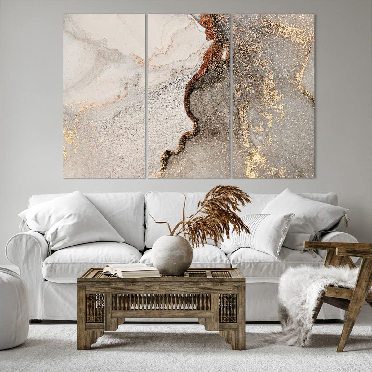 ARTTOR Cuadro Decorativo 165x110cm Moderno Tríptico Abstracto - 4778