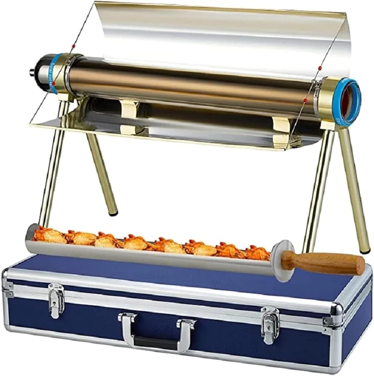 Solar Powered Camping Grills, Solar Oven 3.3lb Large Portable Stove Solar Cooker Kit, Outdoor Solar Grilling Oven with Portable Case, for Hiking Kitchen Tools