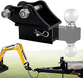 Mini Excavator Trailer Hitch Receiver Attachment